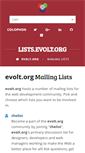 Mobile Screenshot of lists.evolt.org