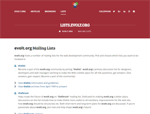 Tablet Screenshot of lists.evolt.org